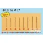Twist Drilling Auger Bit set 2 (1, 0-1, 7) - Master Tools 09955