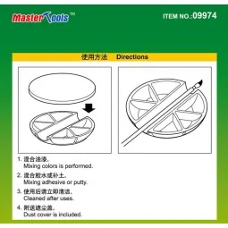 Paint Pallet with Brush Rest - Master Tools 09974 2