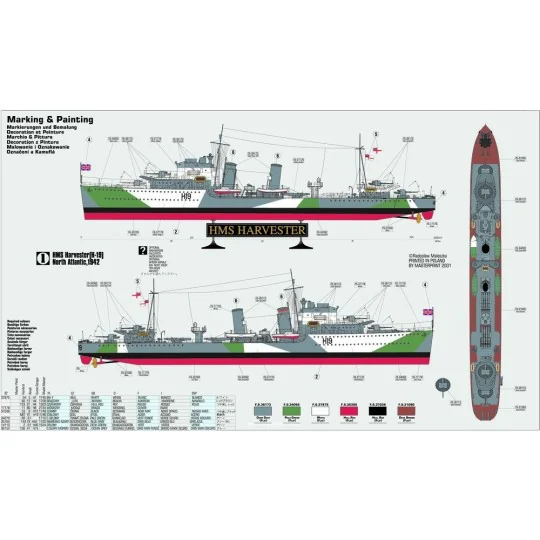 HMS Harvester, 1/500 - Mistercraft S-98