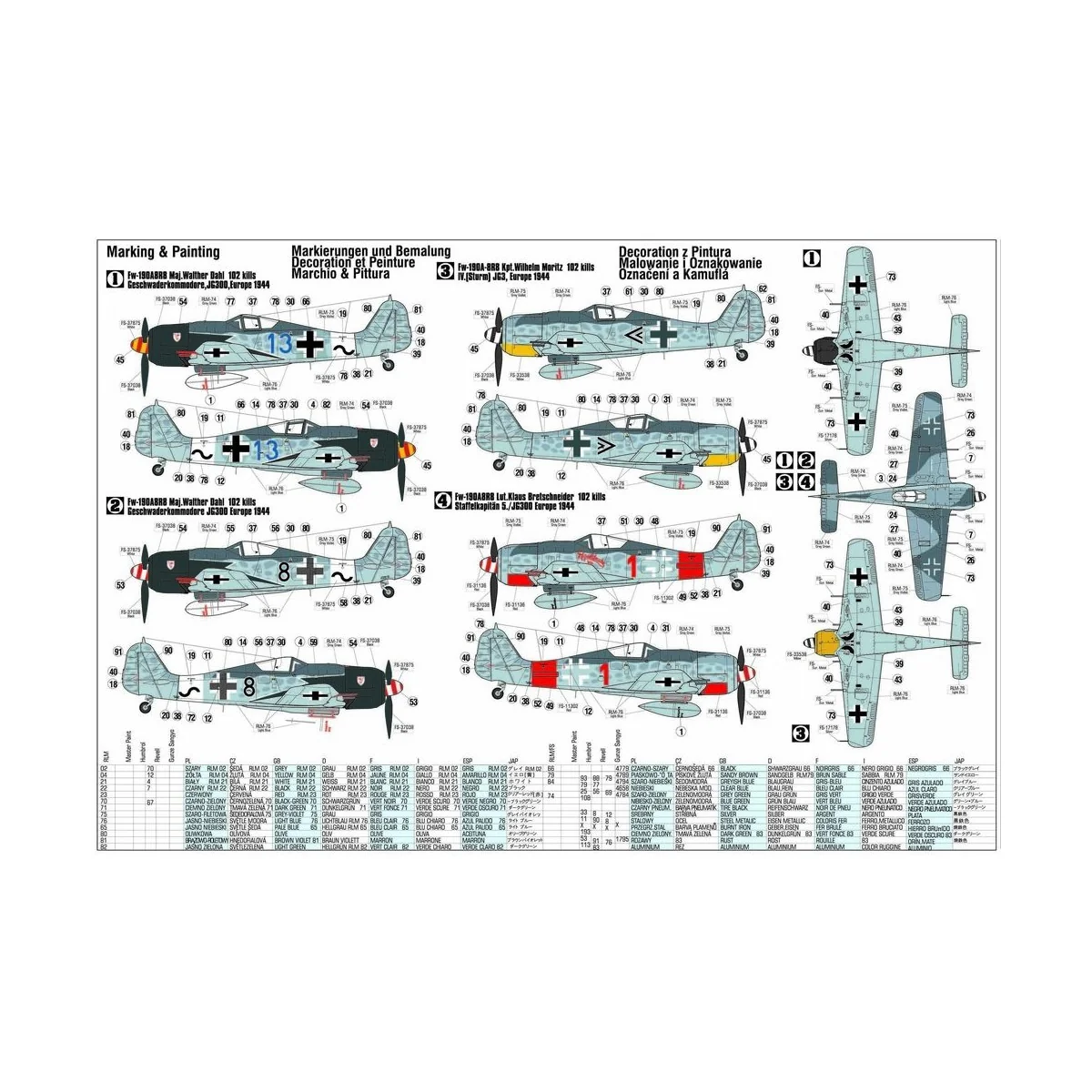 Fw-190A8R8 Sturmbock, 1/72 - Mistercraft C-06