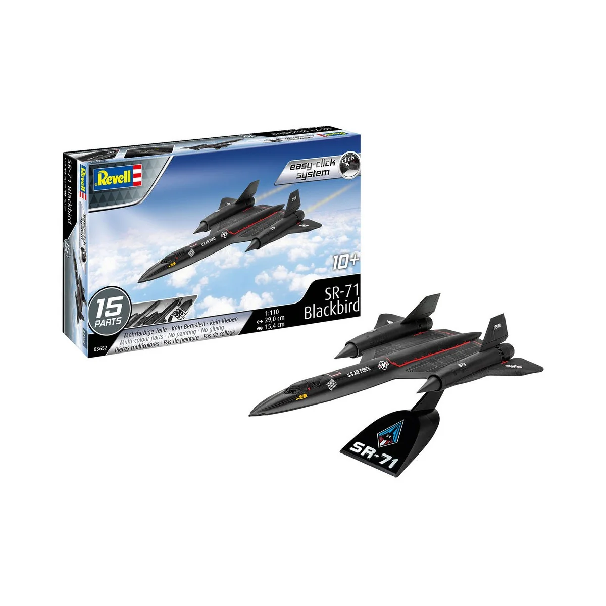 Lockheed SR-71 Blackbird easy-click-system, 1/110 - Revell 3652