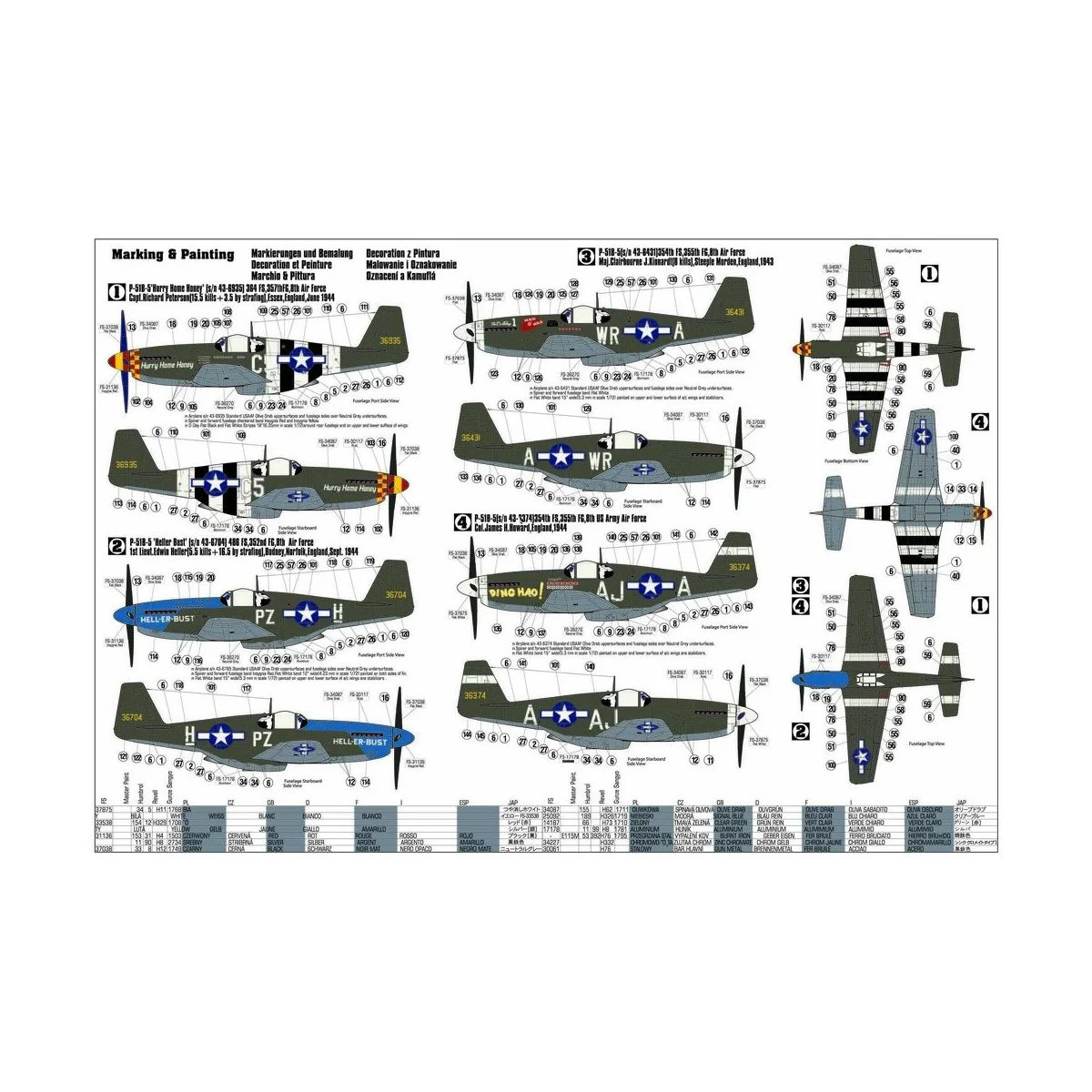 P-51 B-5 Hurry Home Honey, 1/72 - Mistercraft C-49