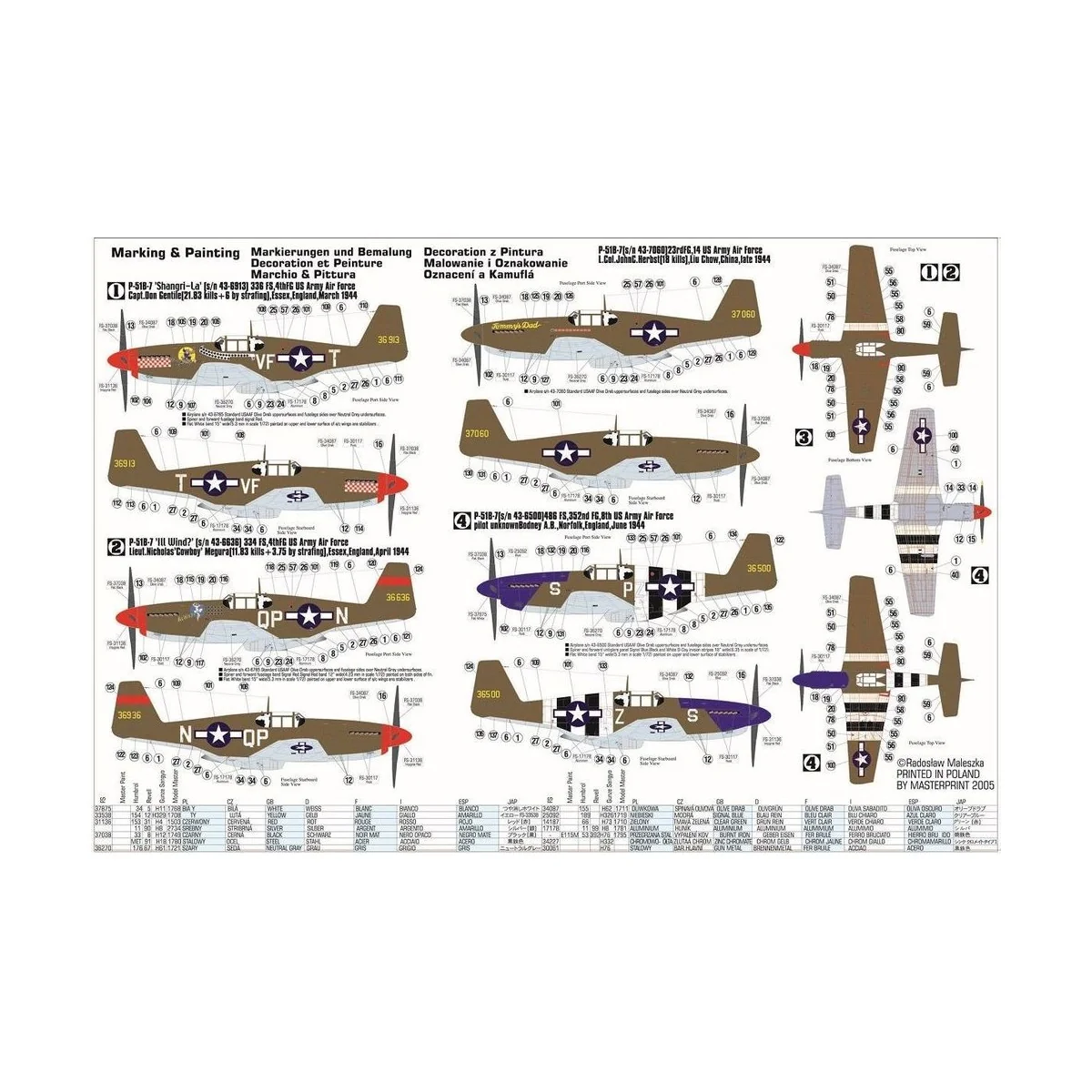 P-51 B-7 Shangri LA, 1/72 - Mistercraft C-50