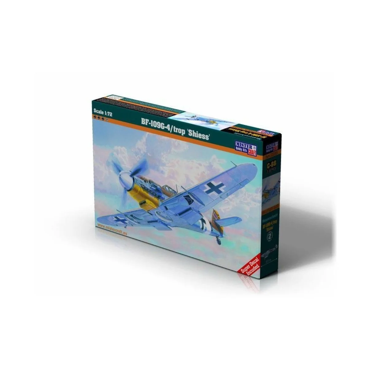 BF-109G-4/trop Shiess, 1/72 - Mistercraft C-88