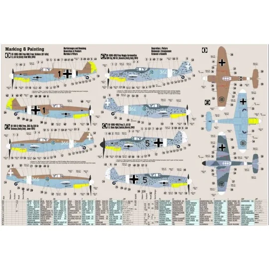BF-109G-4/trop Shiess, 1/72 - Mistercraft C-88