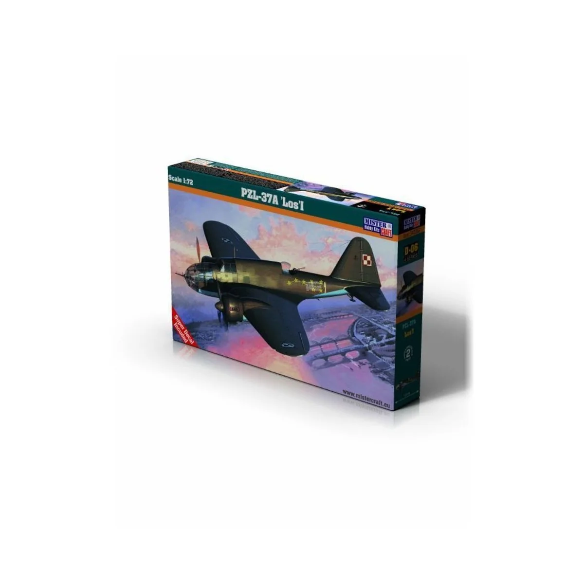 PZL P-37A Los I, 1/72 - Mistercraft D-06