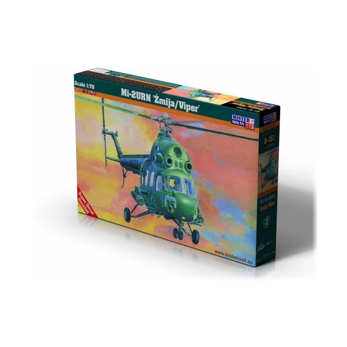 Mi-2 Zmija/Snake, 1/72 - Mistercraft D-151