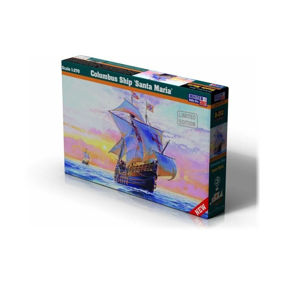 Columbus Ship Santa Maria, 1/270 - Mistercraft D-212