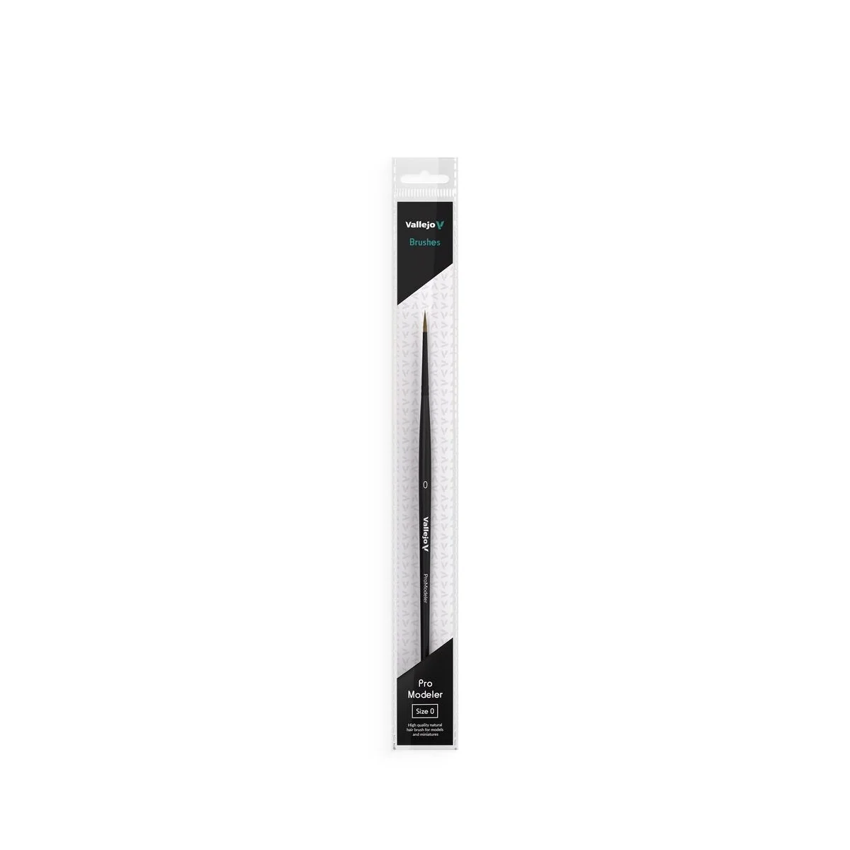 Natural Hair Round Brush No. 0 - Vallejo B01000