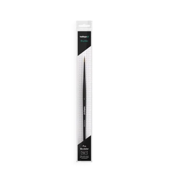 Natural Hair Round Brush No. 1 - Vallejo B01001