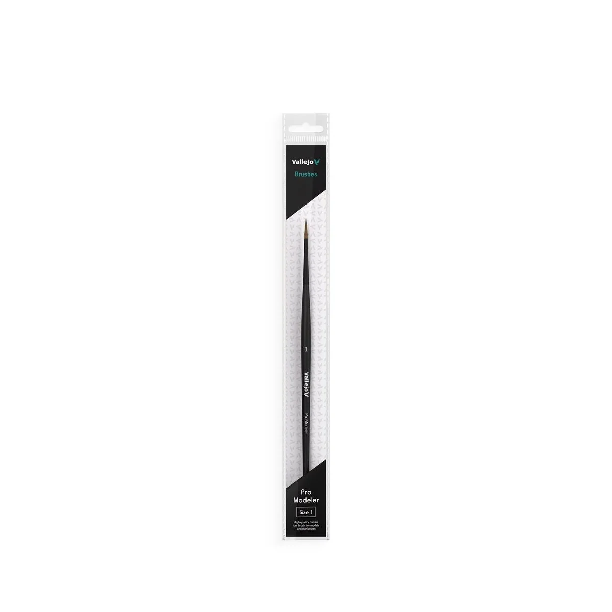 Natural Hair Round Brush No. 1 - Vallejo B01001