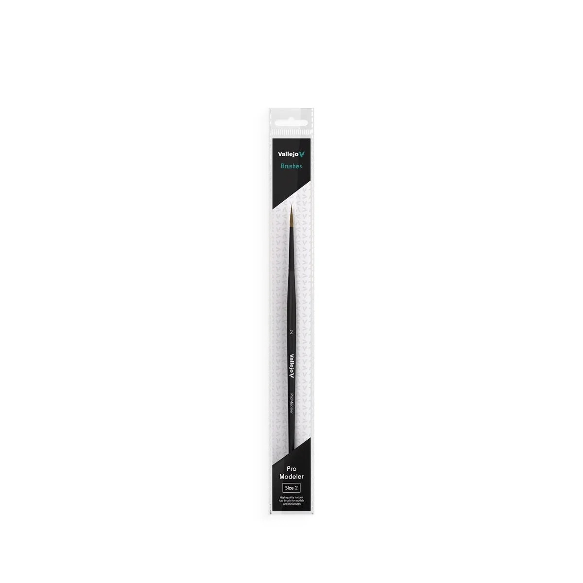 Natural Hair Round Brush No. 2 - Vallejo B01002