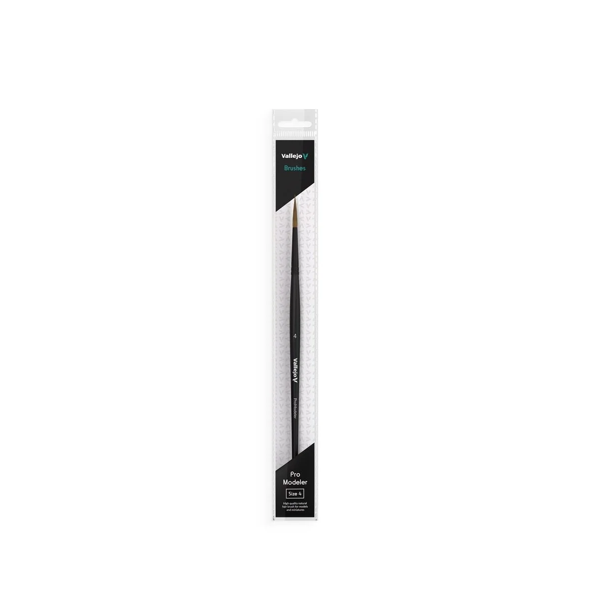 Natural Hair Round Brush No. 4 - Vallejo B01004