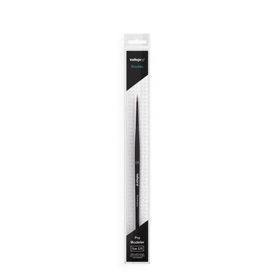 Natural Hair Round Brush No. 2/0 - Vallejo B01020