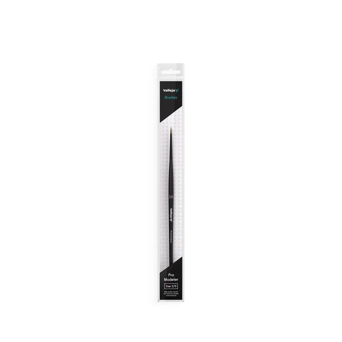 Natural Hair Round Brush No. 2/0 - Vallejo B01020