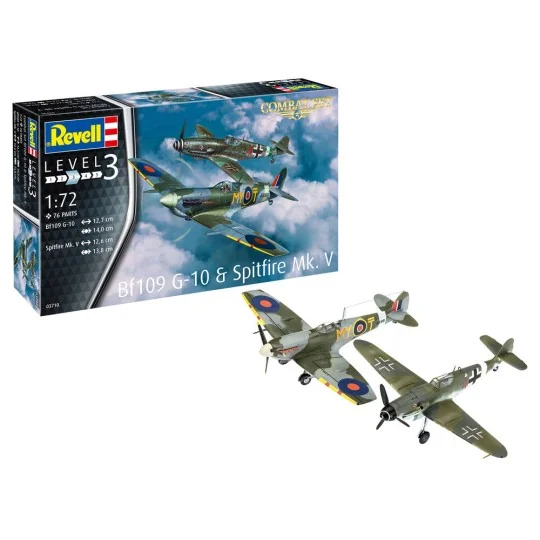 Combat Set Bf109G-10 & Spitfire - Revell 03710