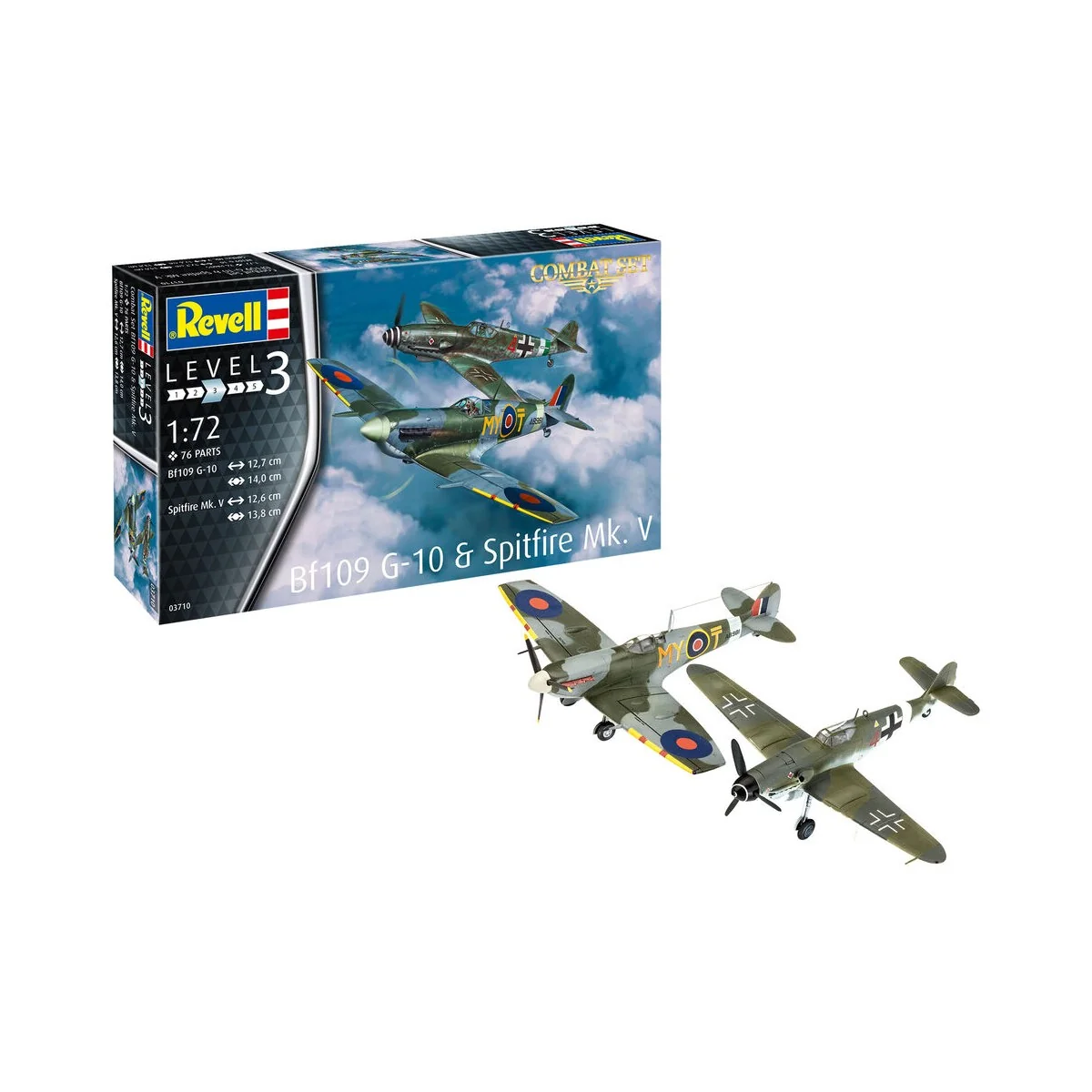 Combat Set Bf109G-10 & Spitfire, 1/72 - Revell 03710 Combat Set Bf109G-10 & Spitfire, 1/72 - Revell 03710
