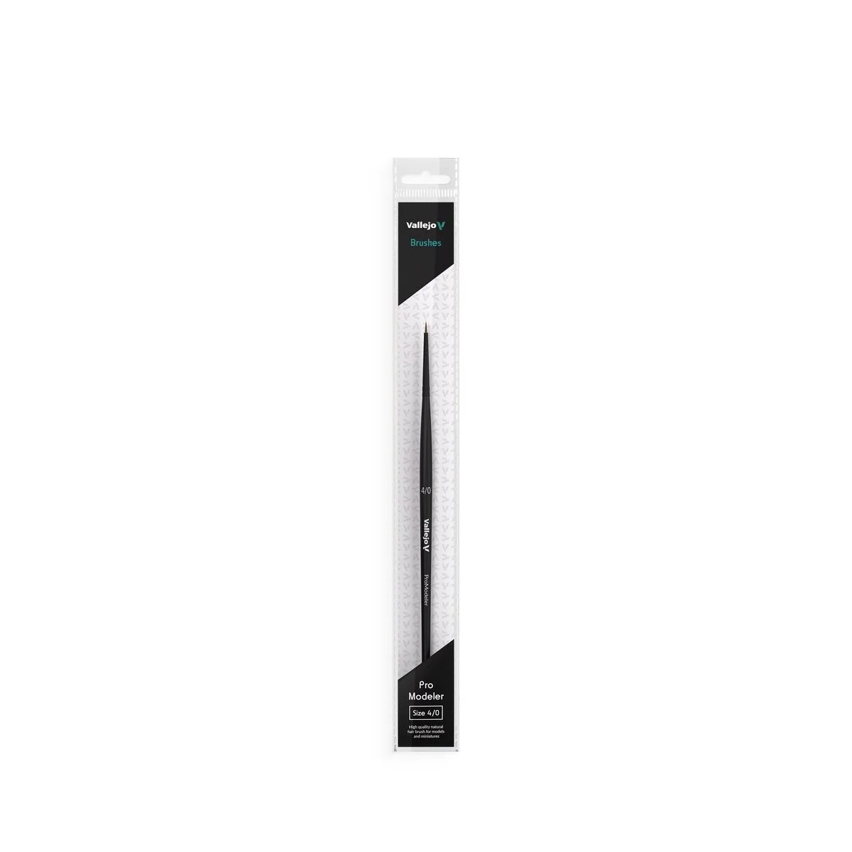Natural Hair Round Brush No. 4/0 - Vallejo B01040