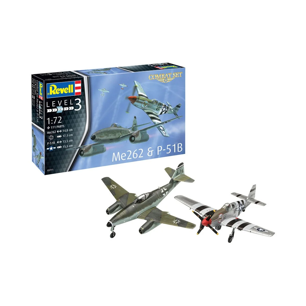Combat Set Me262 & P-51B, 1/72 - Revell 03711