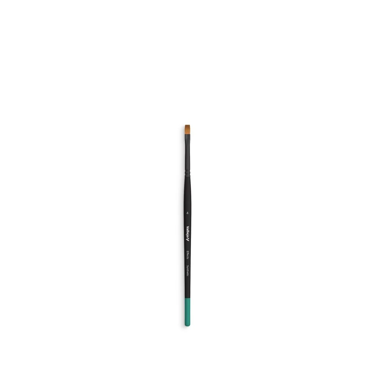 Flat Rectangular Synthetic Brush No. 4 - Vallejo B04004