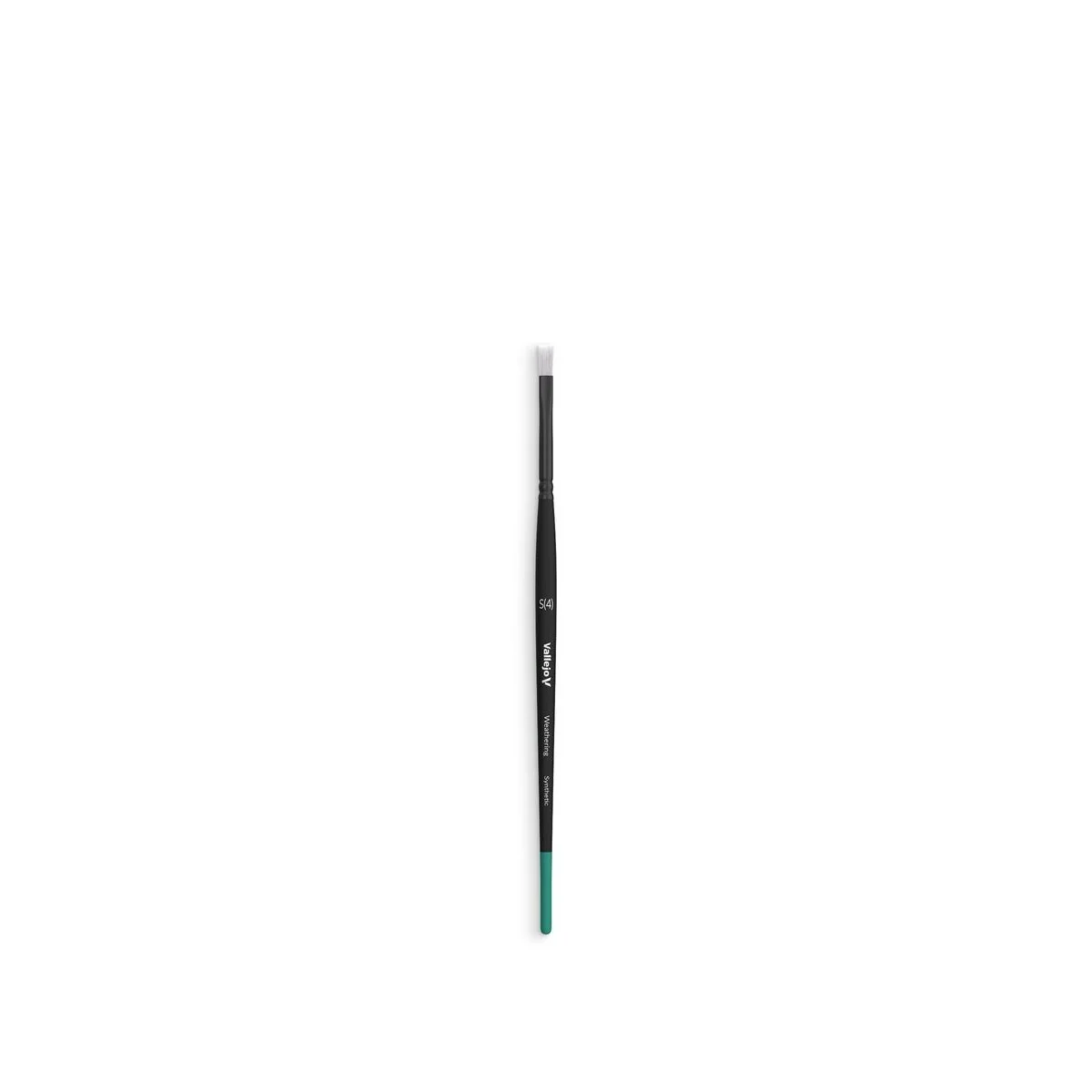 Weathering Flat Synthetic Brush Small (4) - Vallejo B09001