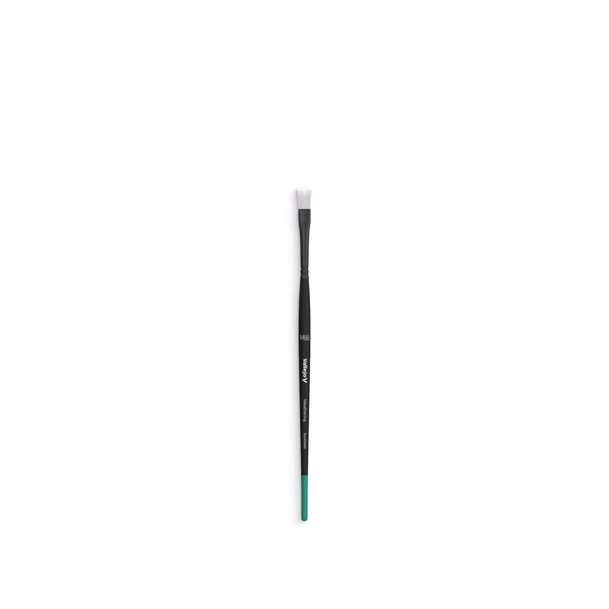 Weathering Flat Synthetic Brush Medium (6) - Vallejo B09002