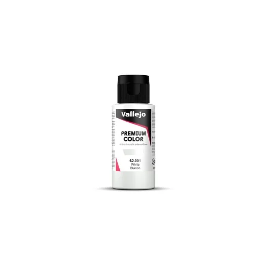 Premium Color: White 60 ml - Vallejo 62001 Premium Color: White 60 ml - Vallejo 62001