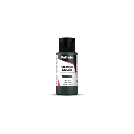 Premium Color: Dark Green 60 ml - Vallejo 62014 Premium Color: Dark Green 60 ml - Vallejo 62014