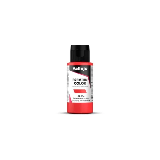 Premium Color: Scarlet Fluo 60 ml - Vallejo 62034 Premium Color: Scarlet Fluo 60 ml - Vallejo 62034