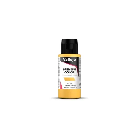 Premium Color: Metallic Yellow 60 ml - Vallejo 62042
