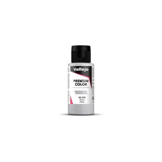 Premium Color: Silver 60 ml - Vallejo 62048