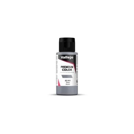 Premium Color: Steel 60 ml - Vallejo 62051