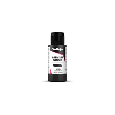 Premium Color: Metallic Black 60 ml - Vallejo 62053