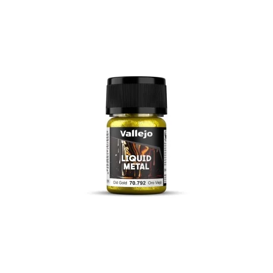 Liquid Metal: Old Gold 35 ml - Vallejo 70792 Liquid Metal: Old Gold 35 ml - Vallejo 70792