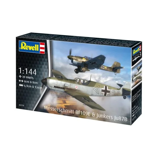 Messerschmitt Bf109E & Junkers Ju87B Stuka, 1/144 - Revell 03770 Messerschmitt Bf109E & Junkers Ju87B Stuka, 1/144 - Revell 03770