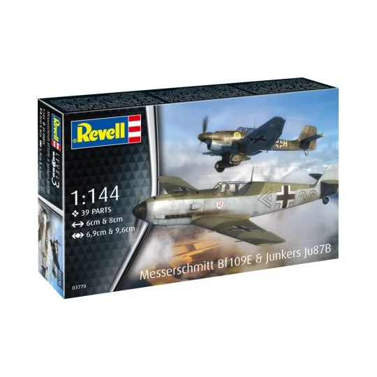 Messerschmitt Bf109E & Junkers Ju87B Stuka, 1/144 - Revell 03770 Messerschmitt Bf109E & Junkers Ju87B Stuka, 1/144 - Revell 03770