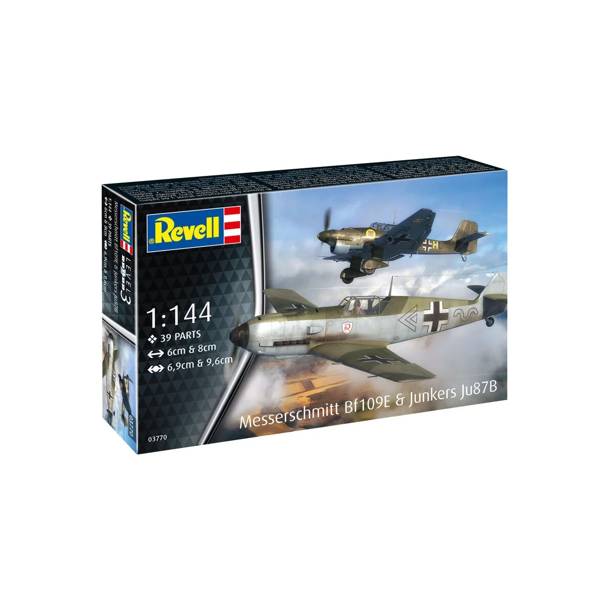 Messerschmitt Bf109E & Junkers Ju87B Stuka, 1/144 - Revell 03770 Messerschmitt Bf109E & Junkers Ju87B Stuka, 1/144 - Revell 03770