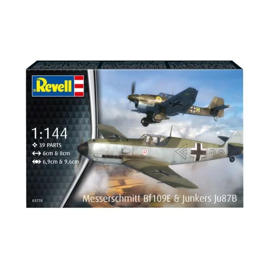 Messerschmitt Bf109E & Junkers Ju87B Stuka, 1/144 - Revell 03770 Messerschmitt Bf109E & Junkers Ju87B Stuka, 1/144 - Revell 03770