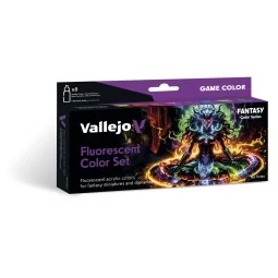Fluorescent Color Set 18 ml - Vallejo 72214