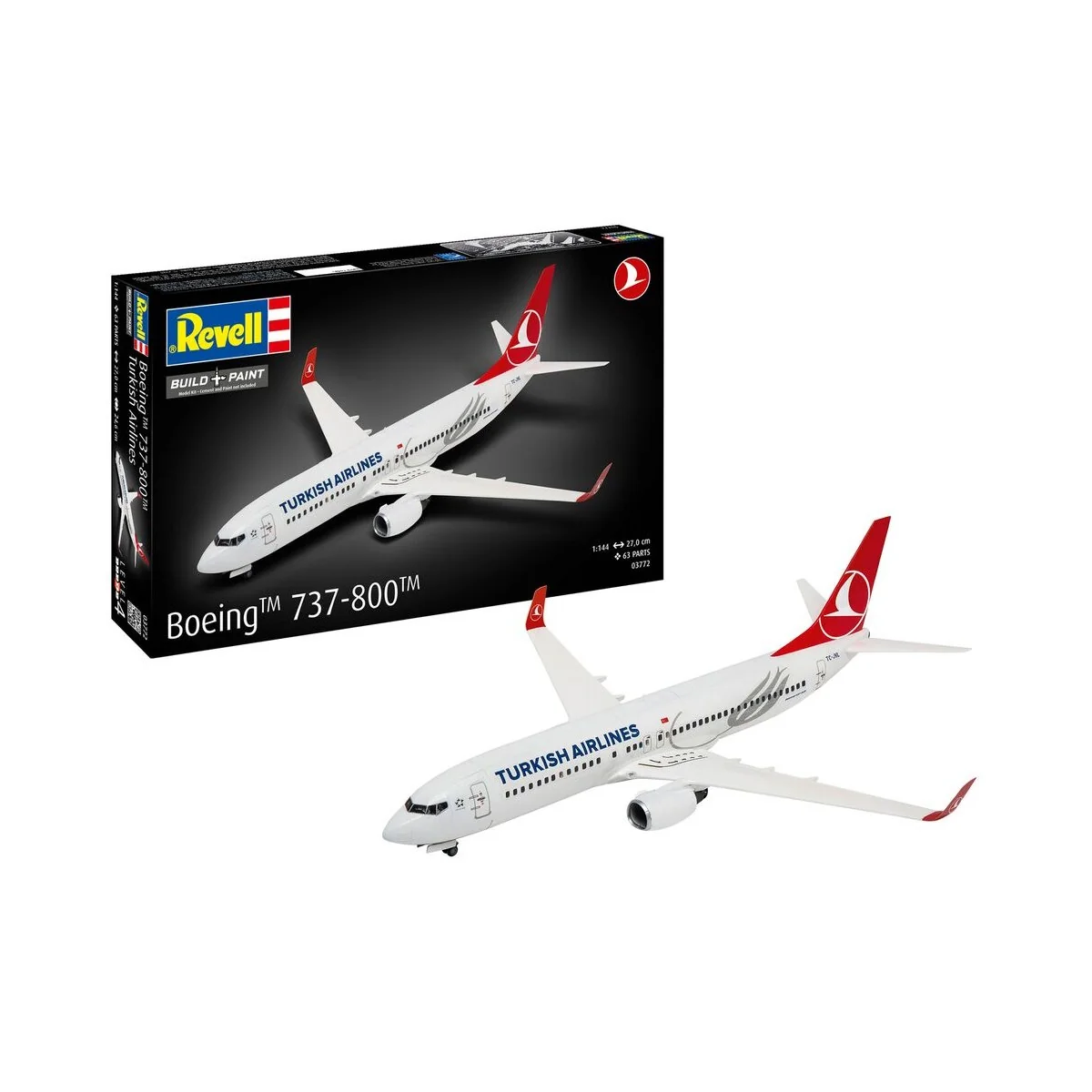 Boeing 737-800 Turkish Airlines, 1/144 - Revell 03772 Boeing 737-800 Turkish Airlines, 1/144 - Revell 03772