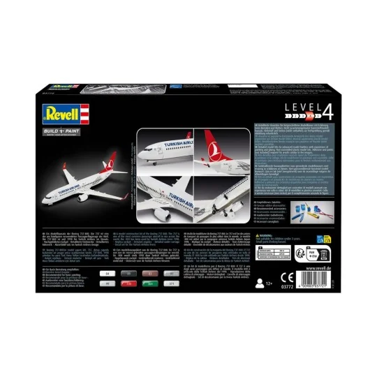Boeing 737-800 Turkish Airlines, 1/144 - Revell 03772 Boeing 737-800 Turkish Airlines, 1/144 - Revell 03772