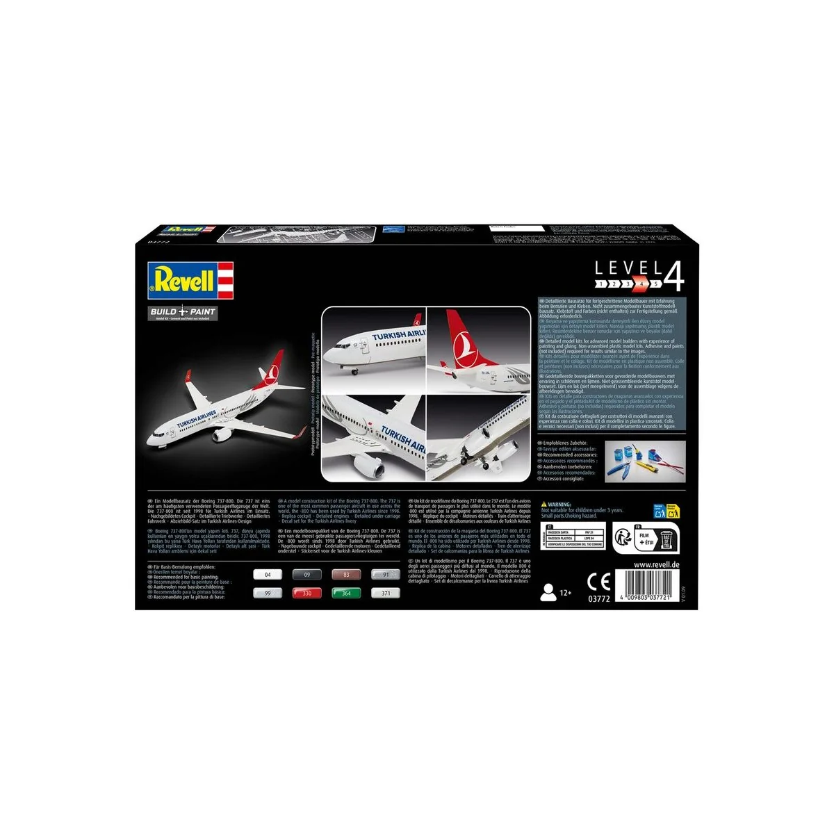 Boeing 737-800 Turkish Airlines, 1/144 - Revell 03772 Boeing 737-800 Turkish Airlines, 1/144 - Revell 03772