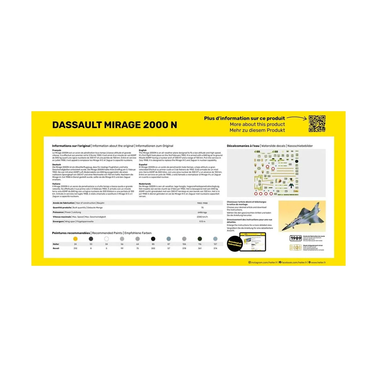 Mirage 2000 N, 1/72 - Heller 80321