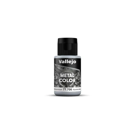 Metal Color: White Aluminium 32 ml - Vallejo 77706 Metal Color: White Aluminium 32 ml - Vallejo 77706