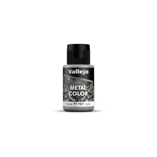 Metal Color: Chrome 32 ml - Vallejo 77707 Metal Color: Chrome 32 ml - Vallejo 77707