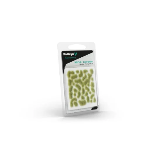 Vallejo Scenery: Wild Tuft Light Green (4 mm) M - Vallejo SC407 Vallejo Scenery: Wild Tuft Light Green (4 mm) M - Vallejo SC407