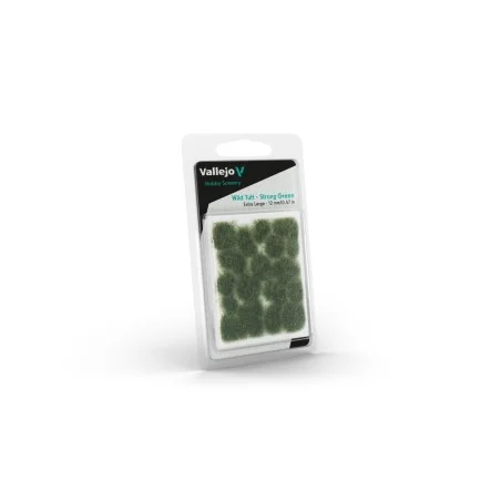 Vallejo Scenery: Wild Tuft Strong Green (12 mm) XL - Vallejo SC427