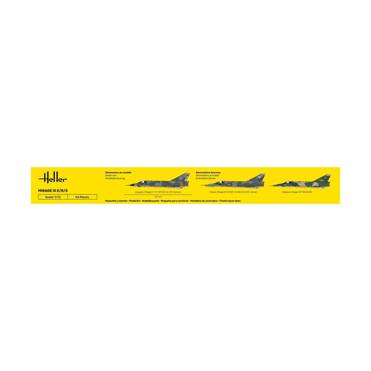 Mirage III E, 1/72 - Heller 80323 Mirage III E, 1/72 - Heller 80323