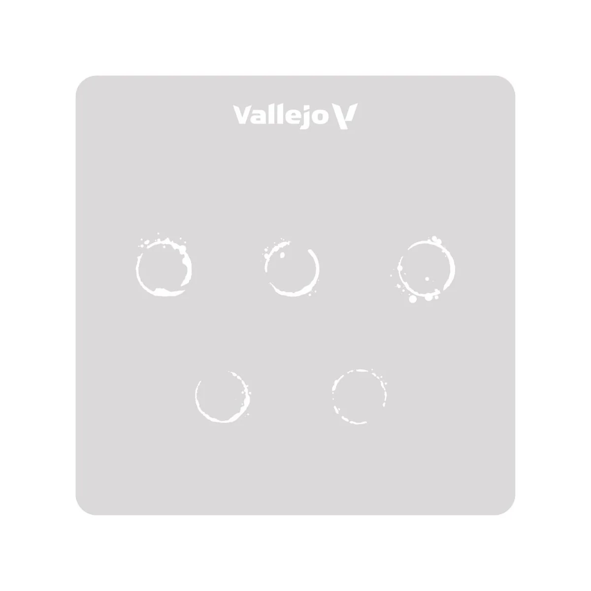 Vallejo Stencils: Drum Oil Marks 125 x 125 mm - Vallejo ST-AFV002 Vallejo Stencils: Drum Oil Marks 125 x 125 mm - Vallejo ST-AFV002
