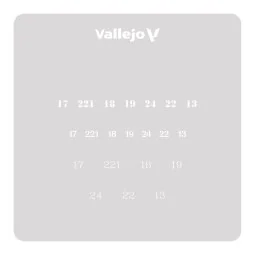 Vallejo Stencils: Soviet Numbers WWII 125 x 125 mm - Vallejo ST-AFV003 2